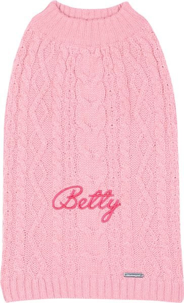 Blueberry Pet Classic Wool Blend Cable Knit Pullover Personalized Dog Sweater | Chewy.com