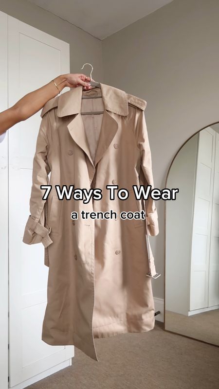 7 ways to wear a trench coat for spring 🧥 I love it thrown over all my spring outfits to make me feel a little more put together. 

This trench coat worn throughout is from & Other Stories and it’s such an amazing quality. I wear a size small. 

#LTKstyletip #LTKeurope #LTKunder100