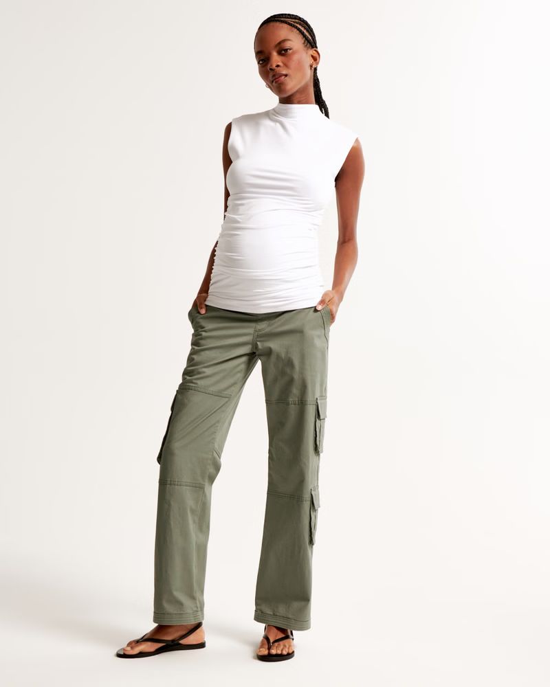 Maternity Relaxed Cargo Pant | Abercrombie & Fitch (US)