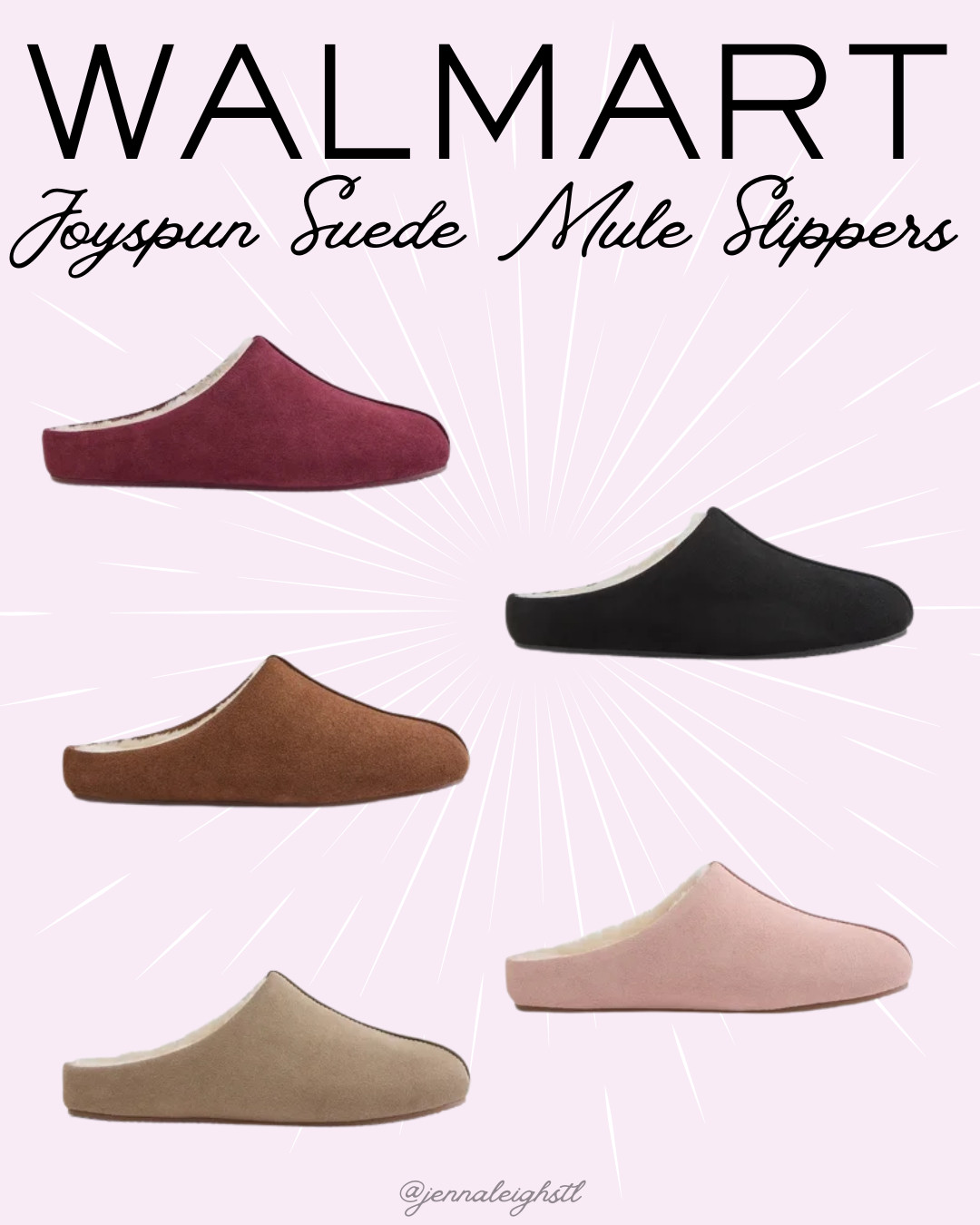 It’s almost slipper season! 🍂 I love all the color options in these Joyspun suede mule slippers from Walmart. They look so cozy and cute, and I’m already ready for all the comfy fall days ahead! 

 #LTKmorningroutine #LTKSeasonal #LTKMidsize