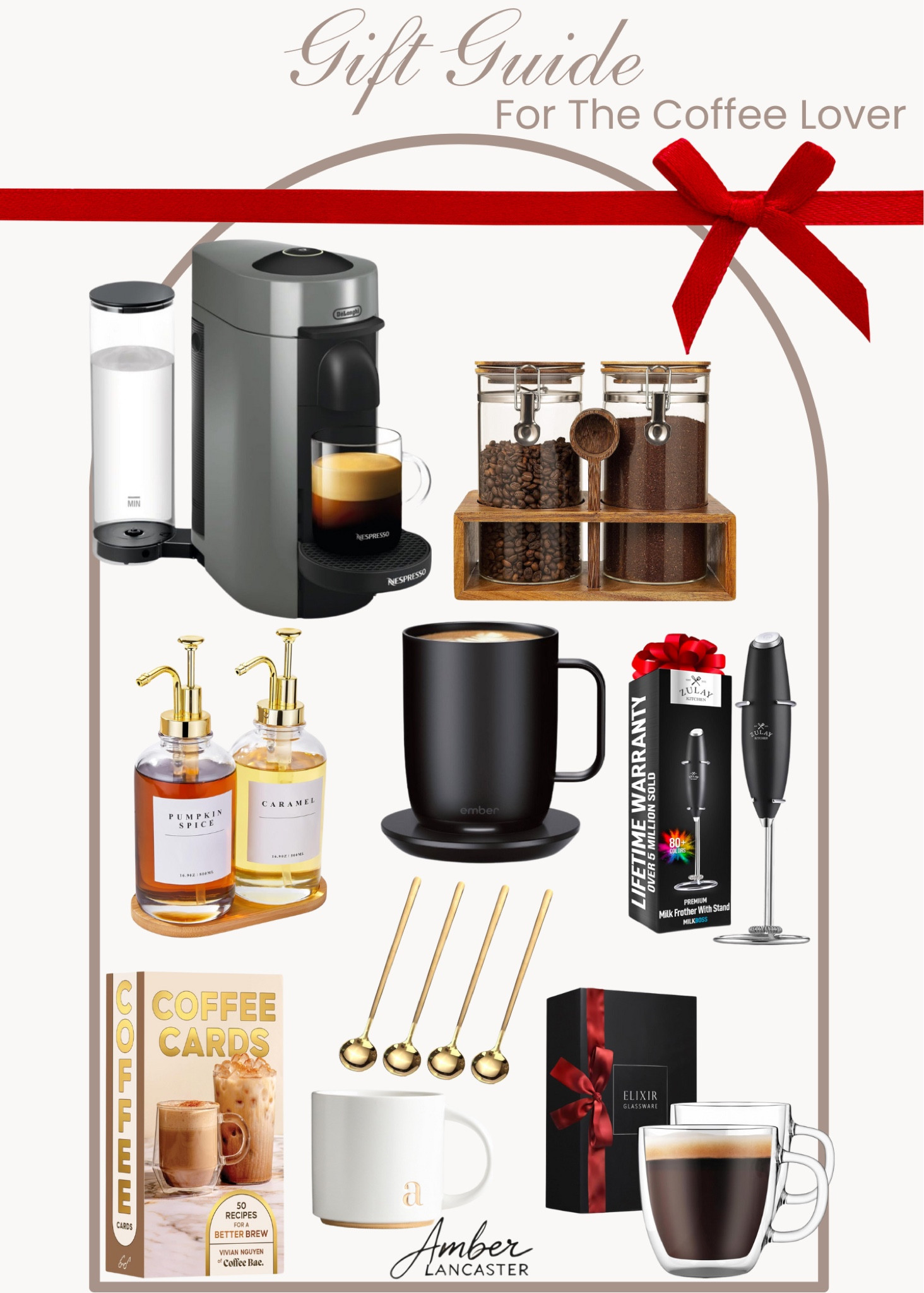 Gift ideas for the coffee lover! ☕️ | 
gift idea, christmas gift, gift guide, gifts for her, gifts for him, gifts for mom, gifts for dad, gifts for the coffee lover, gifts for women, gifts for grandma, coffee gifts, coffee lover gifts, nespresso, ember mug, coffee spoon, coffee mug, milk frother, amazon, amazon black friday. 

#LTKHoliday #LTKHome #LTKGiftGuide