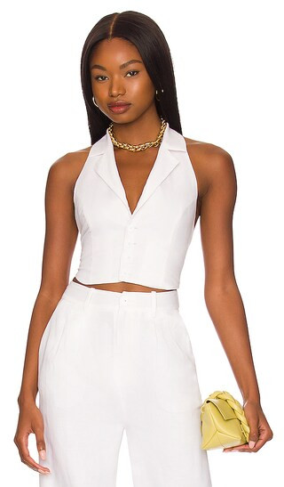 Sydney Vest in White | Revolve Clothing (Global)