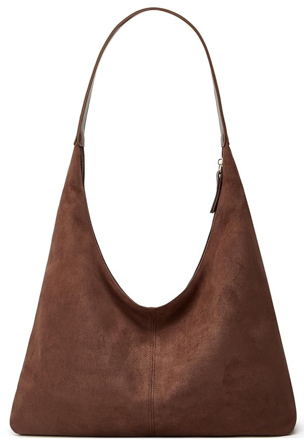 Trendy Suede Crescent Shoulder Bag Women Tote Bag Satchels Crossbody Purse Top-handle Travel Coll... | Amazon (US)