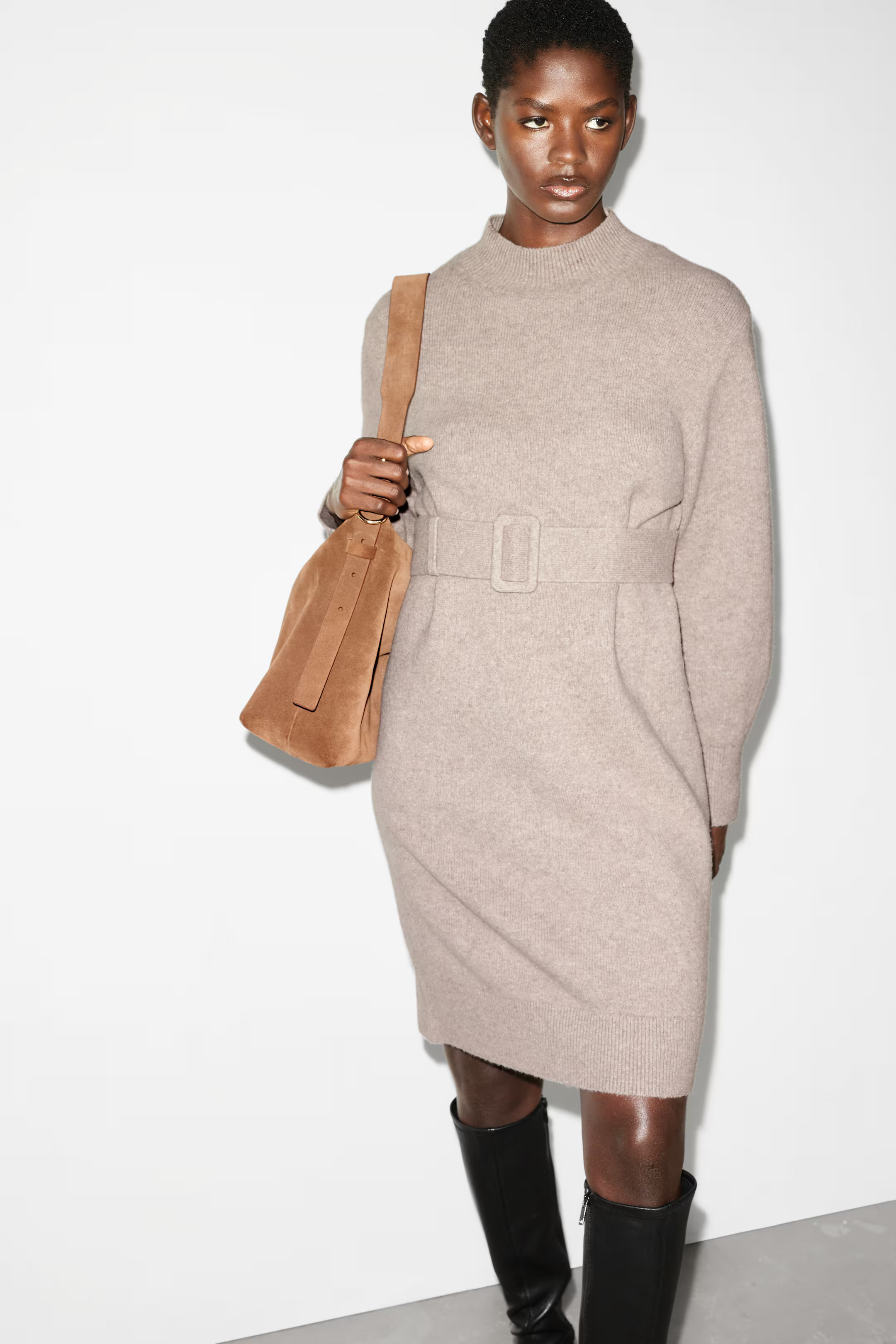 Belted Jumper Dress | H&M (UK, MY, IN, SG, PH, TW, HK)