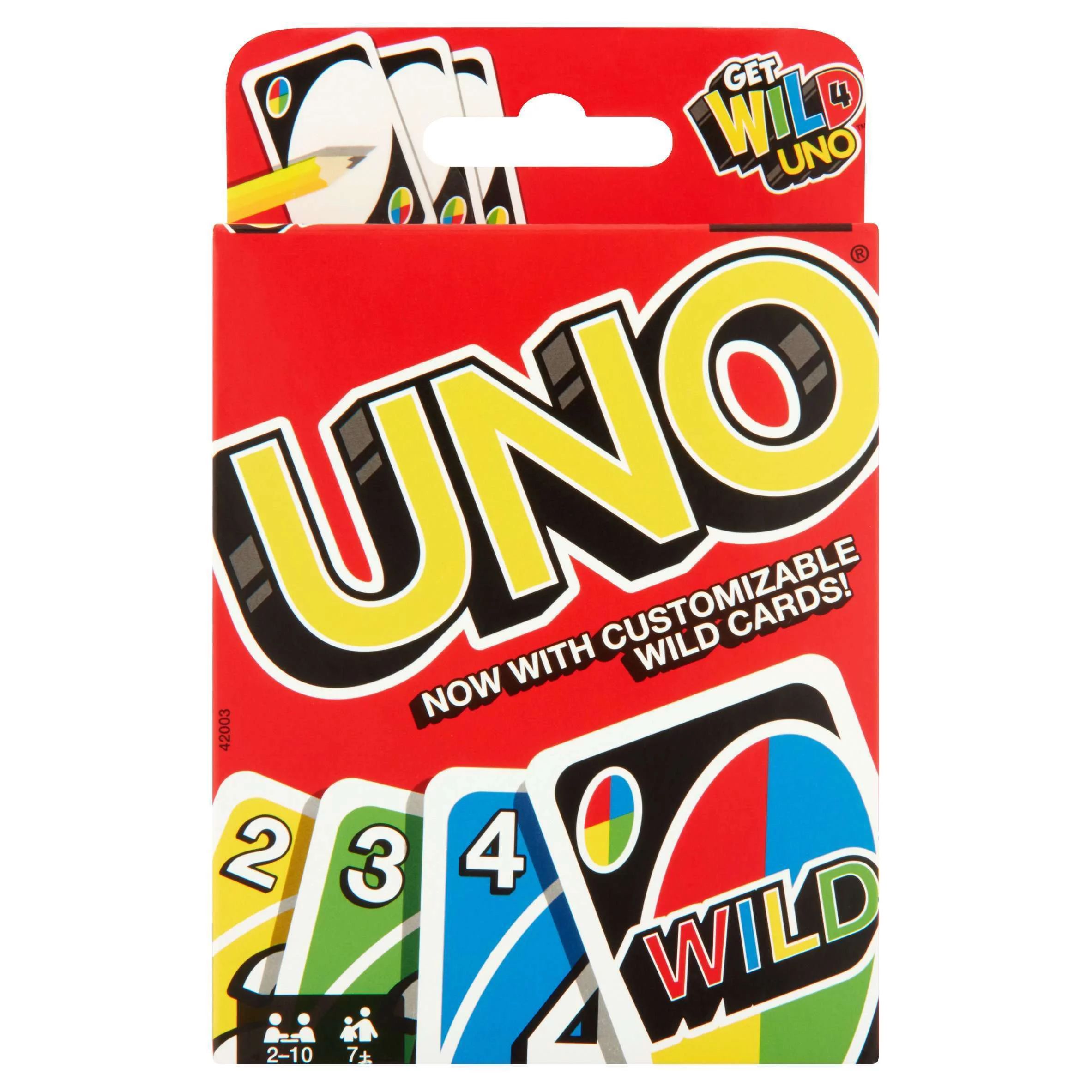 UNO Color & Number Matching Card Game for 2-10 Players Ages 7Y+ - Walmart.com | Walmart (US)