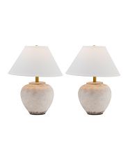 2pk Cement Look Pot Table Lamps | TJ Maxx