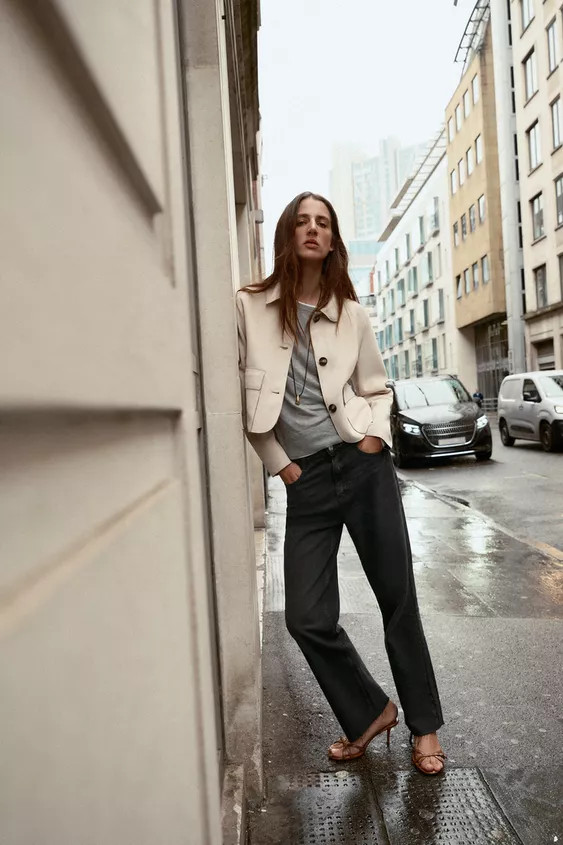 JEANS Z.02 STRAIGHT ANKLE HIGH-WAIST | Zara UK