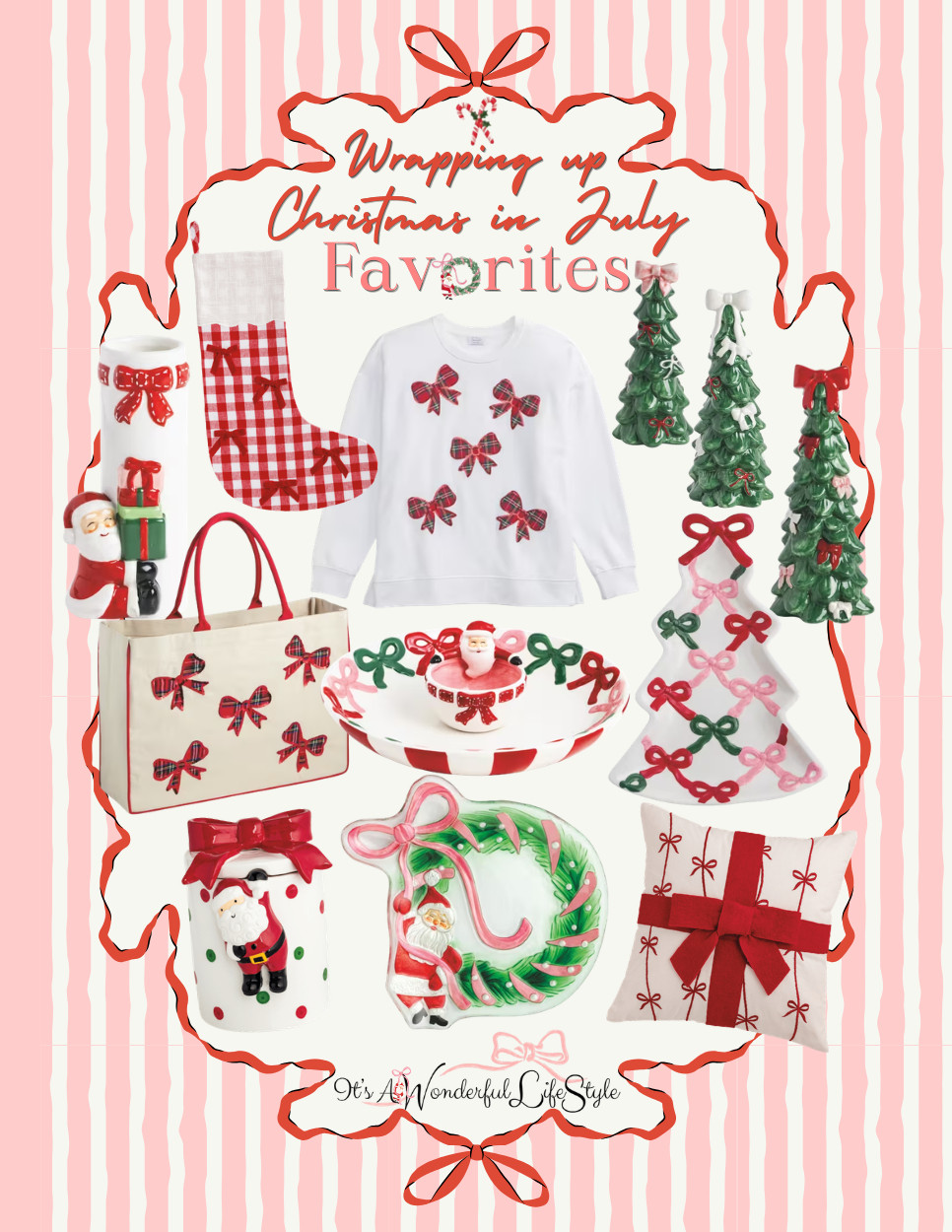 Wrapping up Christmas in July with the cutest new arrivals from Mud Pie! 🎄From festive bows and tartan plaid to the sweetest holiday décor, these finds are making me ready for Christmas already! 🎄 

 #LTKSeasonal