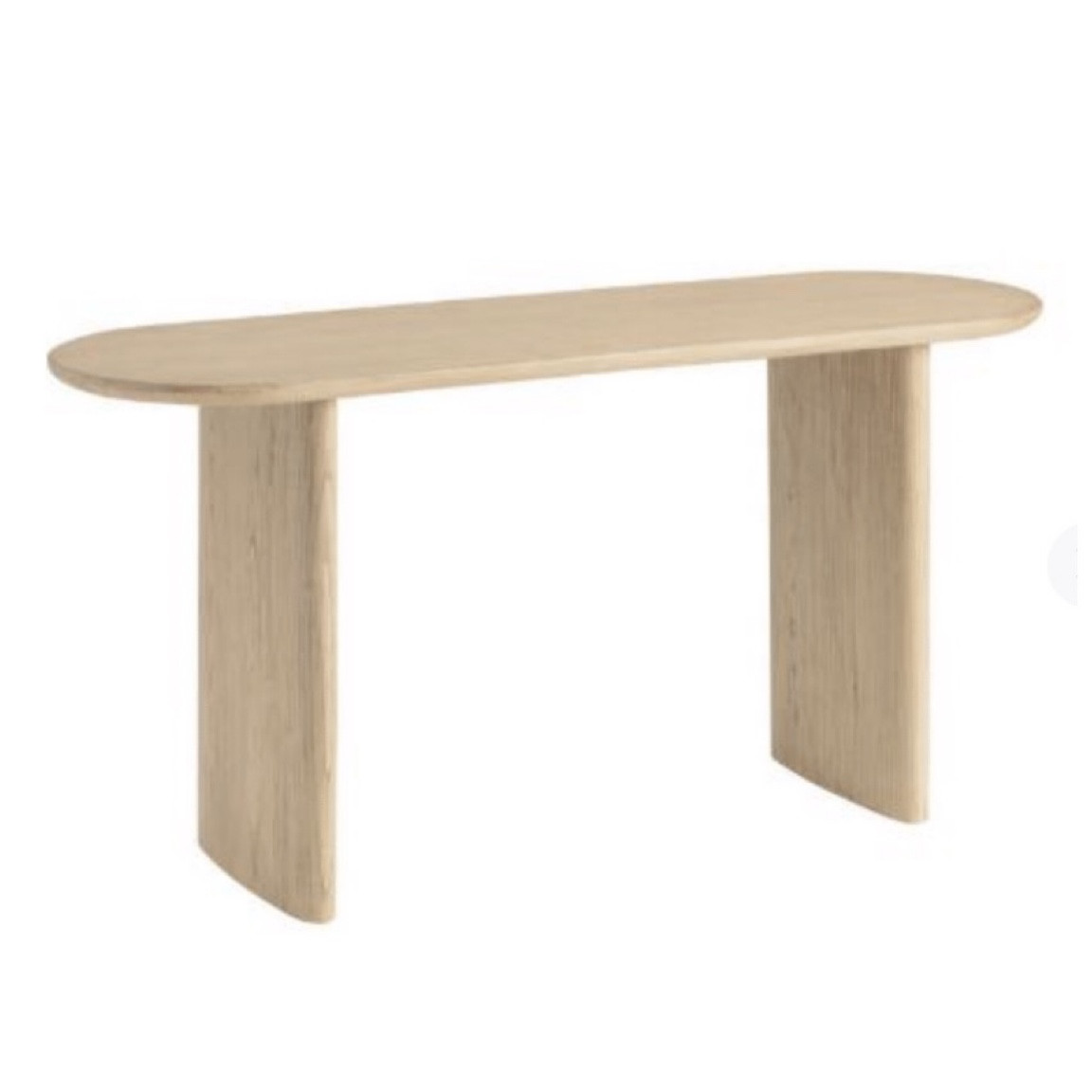 A favorite modern + coastal desk — the Oval Natural Wood Zeke Console Table  

#LTKhome #LTKstyletip