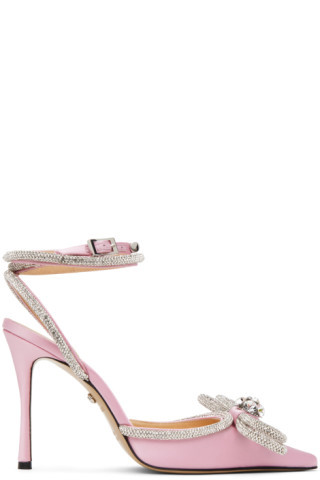 Pink Double Bow 110 Heels | SSENSE