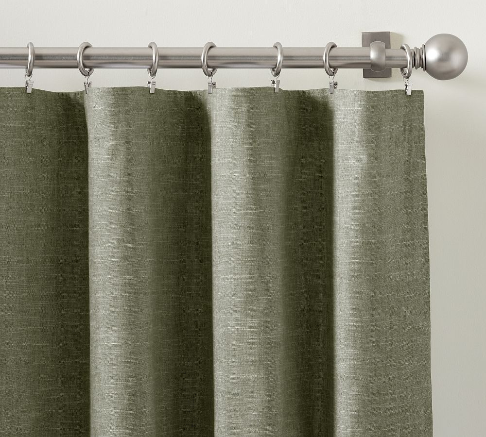 Emery Linen Blackout Curtain | Pottery Barn (US)
