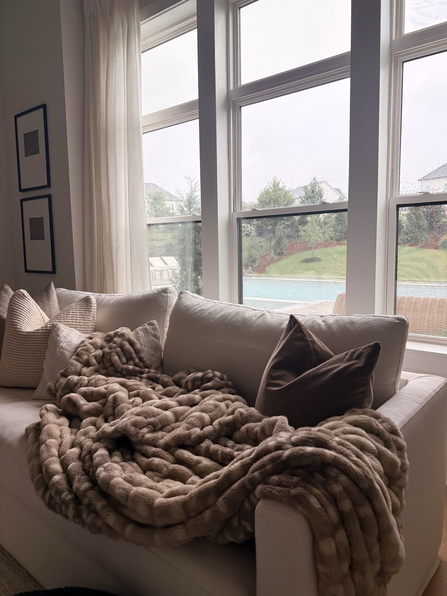Never leaving this spot… i love cozy rainy days! My favorite Lola blanket was restocked!

#LTKHome