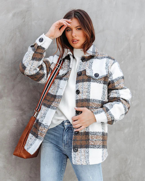 Chester Pocketed Plaid Jacket | VICI
