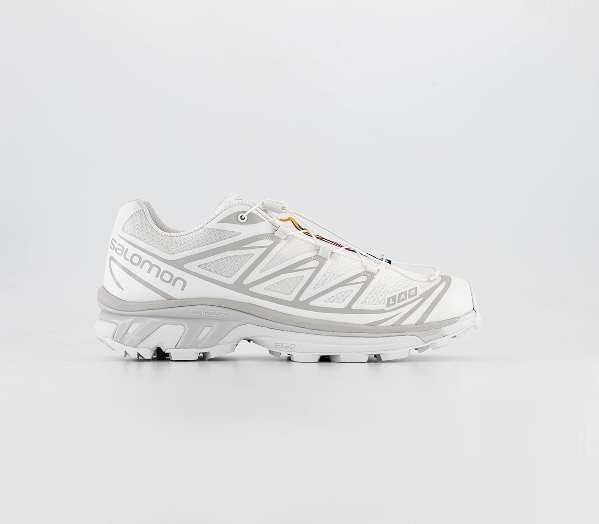 Salomon Womens Xt-6 Trainers White Lunar Rock, 7.5 | Office Shoes (UK)