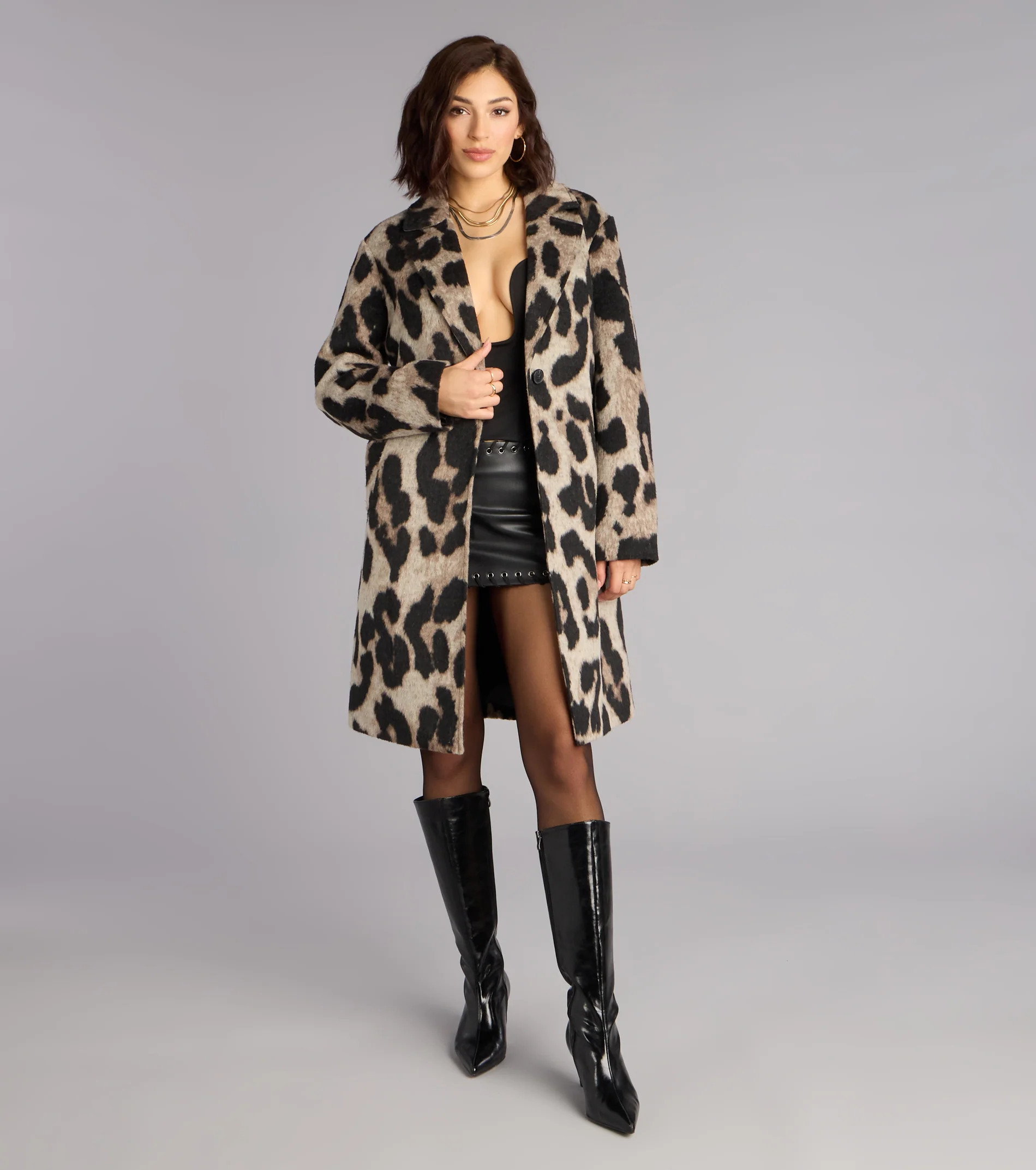 City Cat Leopard Trench Coat | Windsor Stores