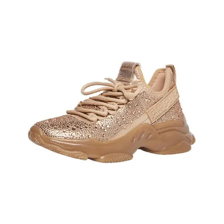 Steve Madden Women s Maxima Knit Rhinestone Fashion Sneaker | Walmart (US)