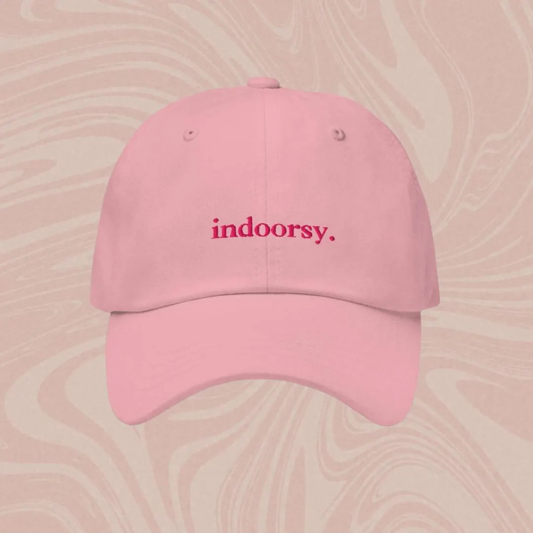 Indoorsy Embroidered Baseball Hat: Funny Sarcastic Cap | Etsy (US)