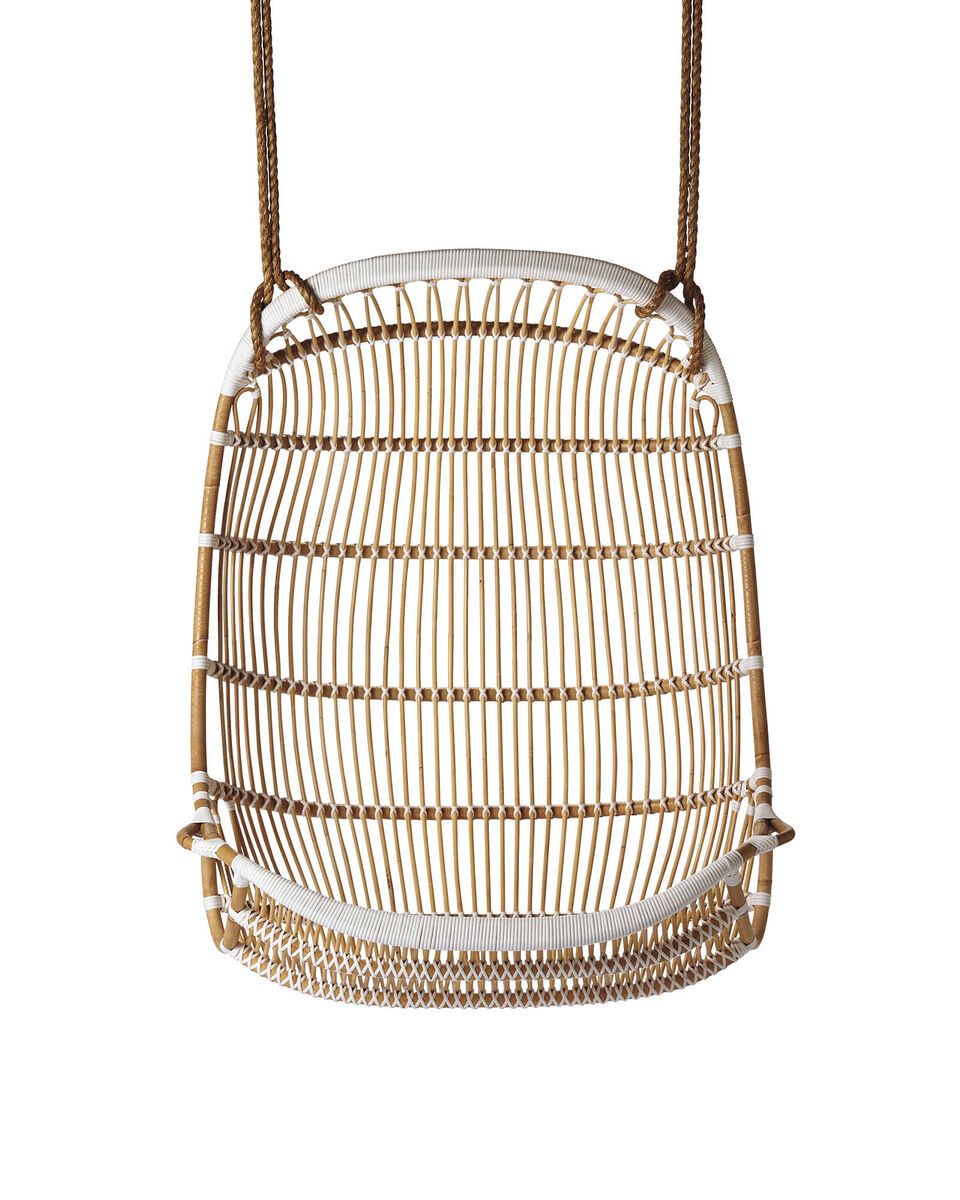 Double Hanging Rattan Chair | Serena and Lily