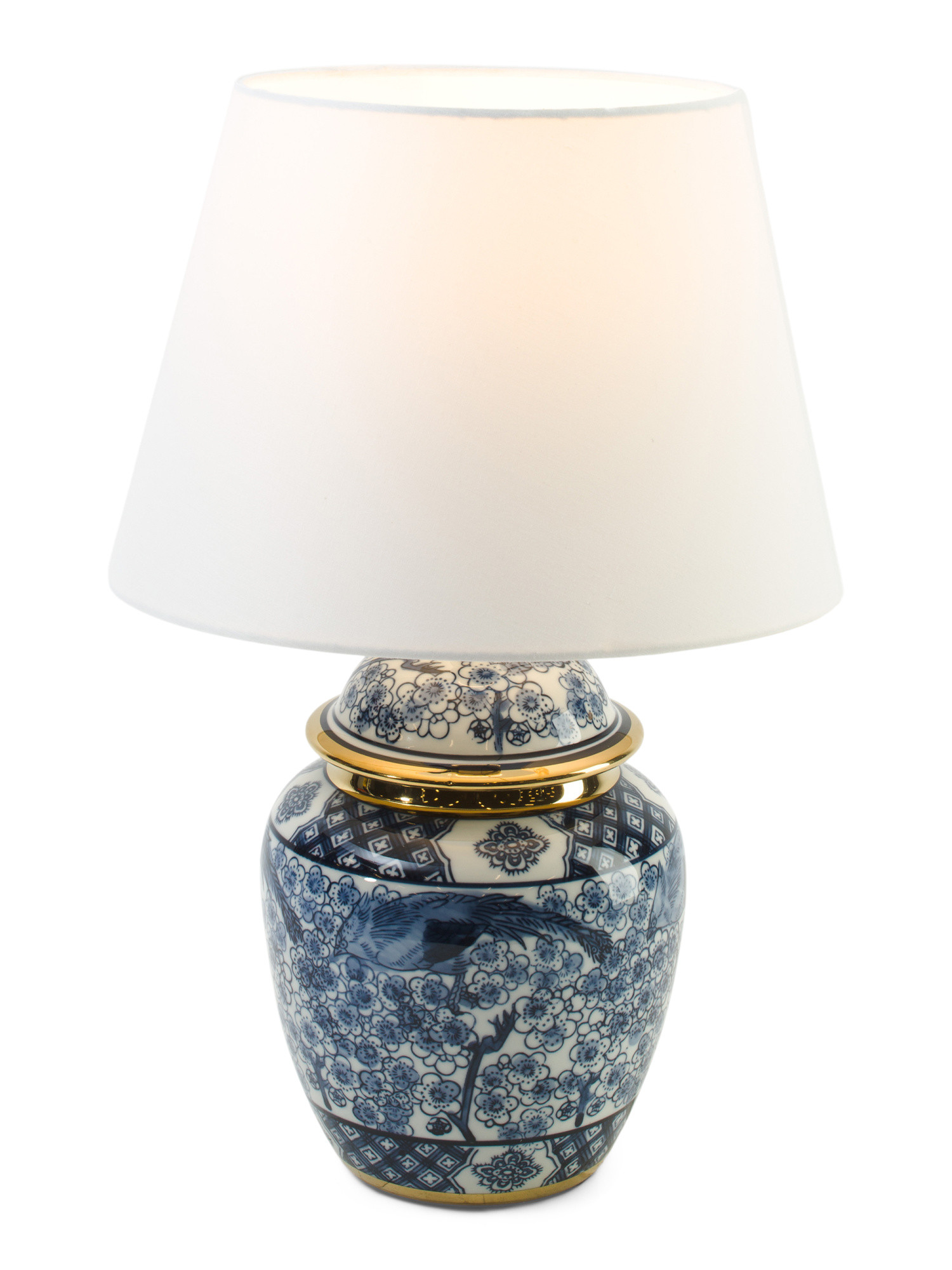 18in Chinoiserie Metallic Accented Table Lamp | Bedroom | Marshalls | Marshalls