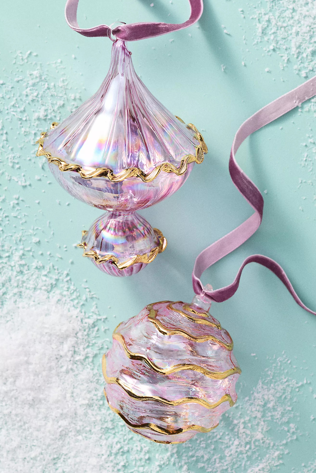 Ruffled Glass Ornament | Anthropologie (US)