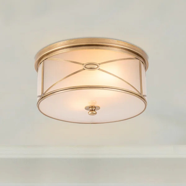 Austwell Glass Flush Mount | Wayfair North America