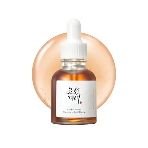 Beauty of Joseon Revive Snail Mucin Ginseng Serum Hydrating Peptide Facial Moisturizer Dark Spot Acne Scar Remover for Sensitive Face. Korean Skin Care for Men and Women, 30ml, 1fl. Oz | Amazon (US)