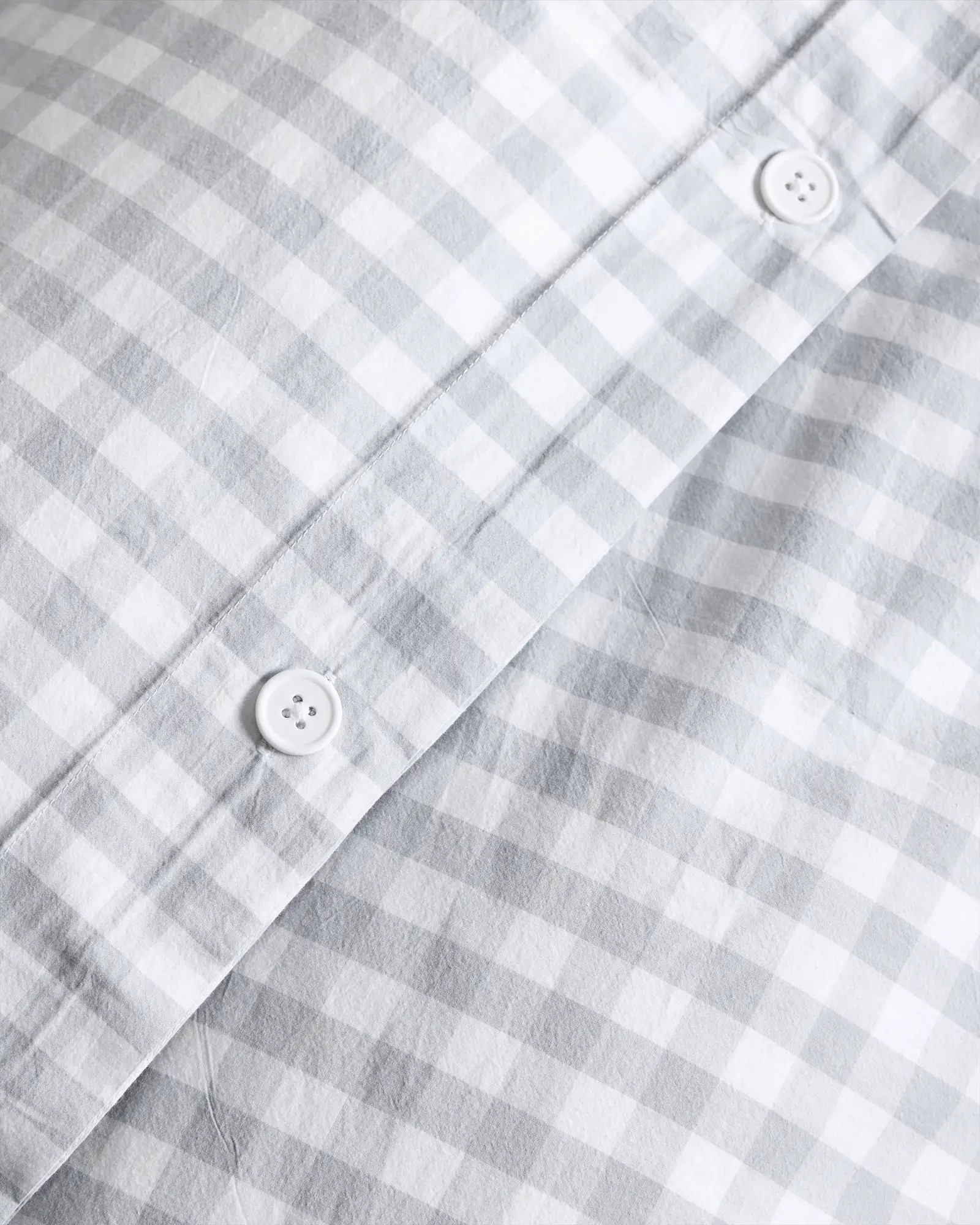 Classic Organic Percale Gingham Duvet Cover Set | Quince