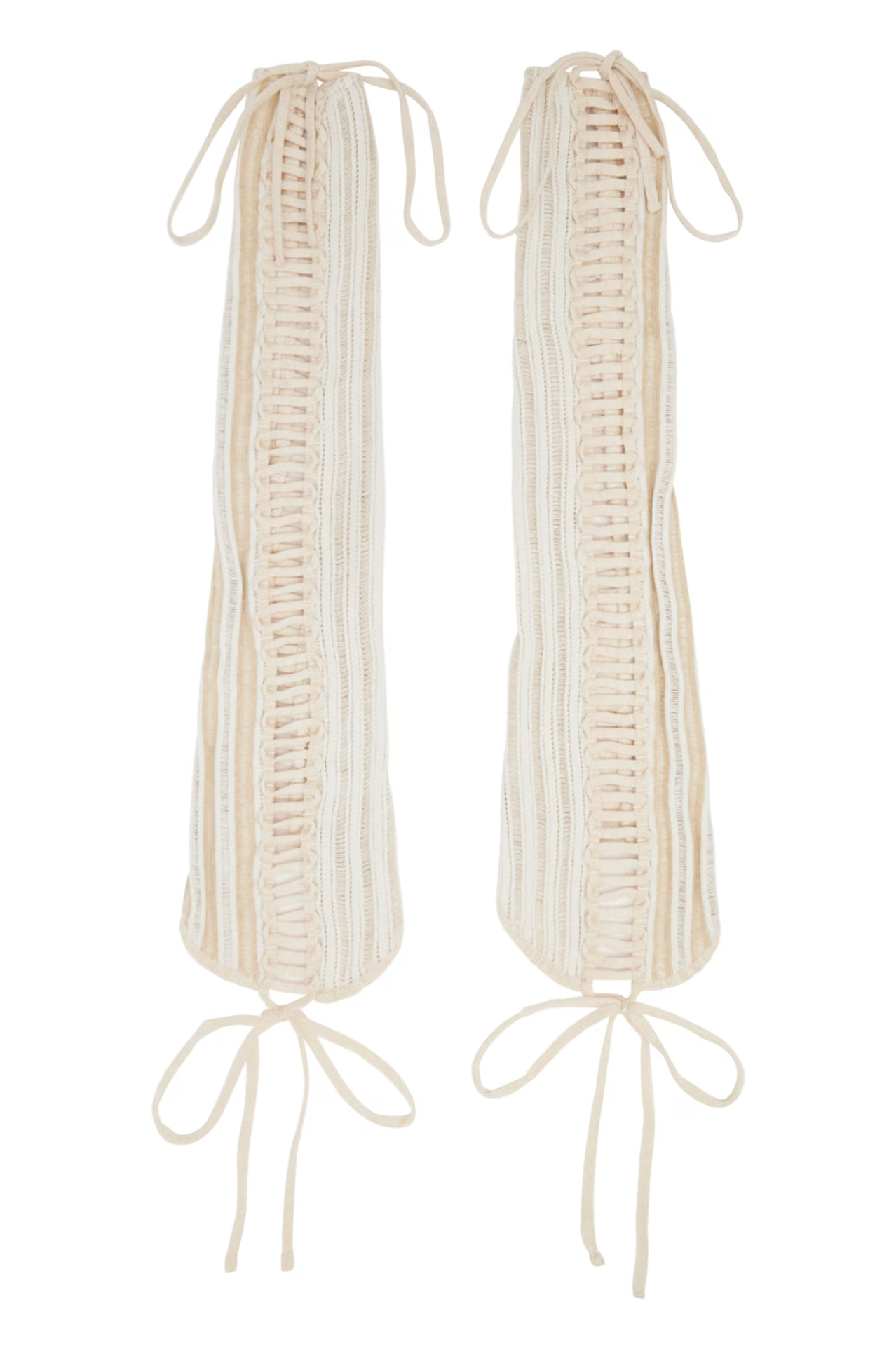 Beige Expandable Sleeves | SSENSE