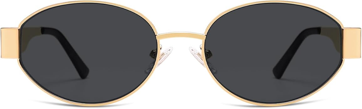 SOJOS Retro Oval Sunglasses for Women Trendy Classic Shades UV400 Protection | Amazon (US)