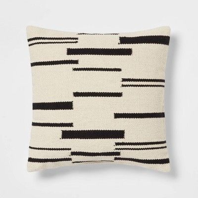 Woven Broken Striped Square Throw Pillow - Threshold™ | Target