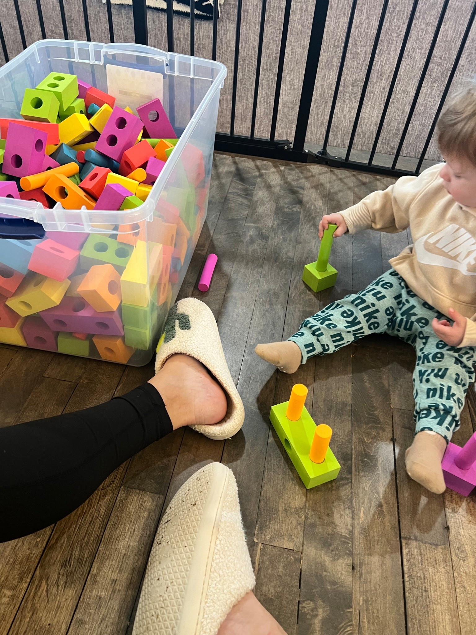 Toddler toys we are loving (we have three containers in this big tote). Easy to travel with and perfect for “quiet toys” at church! 

Foam blocks 
Toys 
Kids toys 
Young toddler toys 
Fine motor skills 

#LTKKids #LTKFindsUnder50 #LTKFamily
