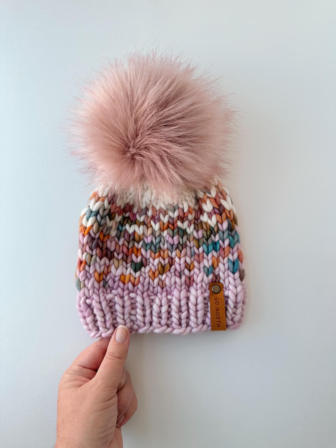 Handmade Colorful Merino Wool Knit Beanie for Infants Ages 6-12 Months, Baby Winter Hat | Etsy (US)