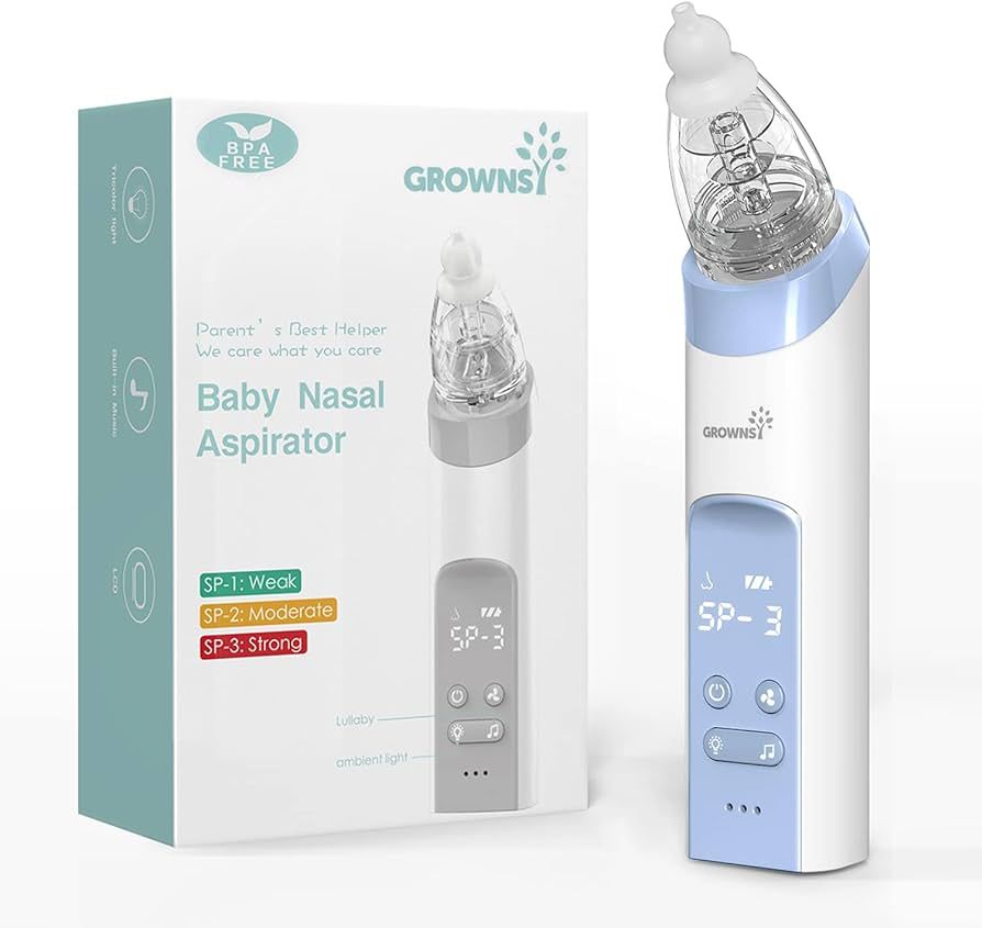GROWNSY Nasal Aspirator for Baby, Electric Nose Aspirator for Toddler, Baby Nose Sucker, Automati... | Amazon (US)
