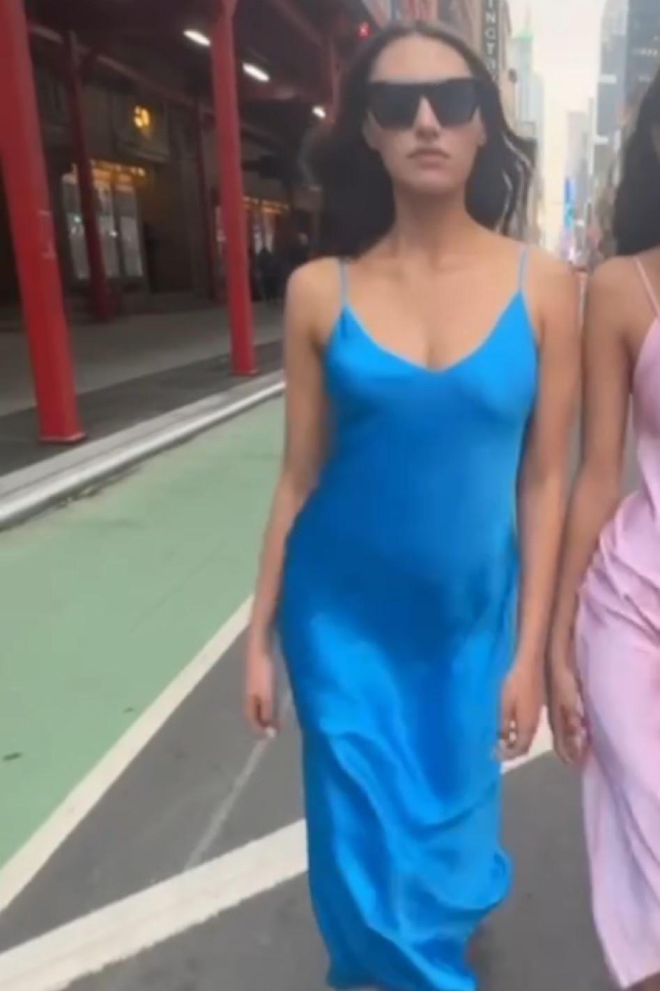 L’ANGCE dress. Beautiful color in person. Wearing a size 2. 