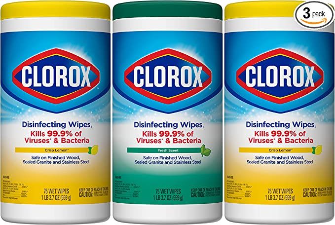 Clorox Disinfecting Wipes Value Pack, 75 Ct Each, Pack of 3 (Package May Vary) | Amazon (US)
