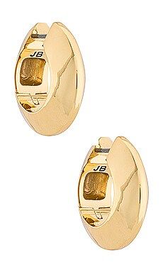 Jenny Bird Wide Hinged Hoops Earrings in Gold from Revolve.com | Revolve Clothing (Global)