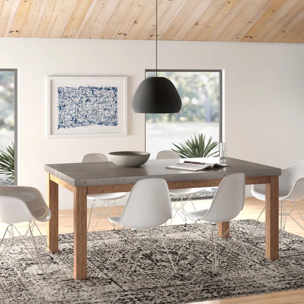 70'' Stainless Steel Dining Table | Wayfair North America