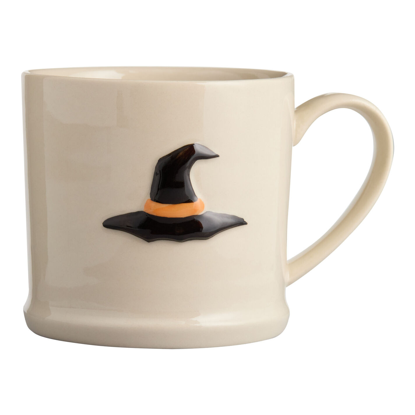Cream Halloween Icon Hand Painted Ceramic Mug | World Market