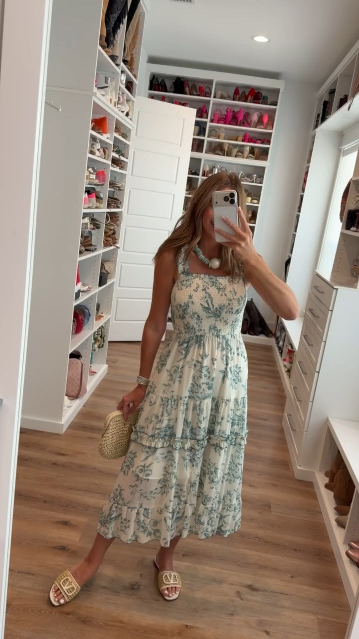 In a small dress, clutch, sandals and accessories - fits tts.

#LTKootd #LTKgrwm #LTKSeasonal