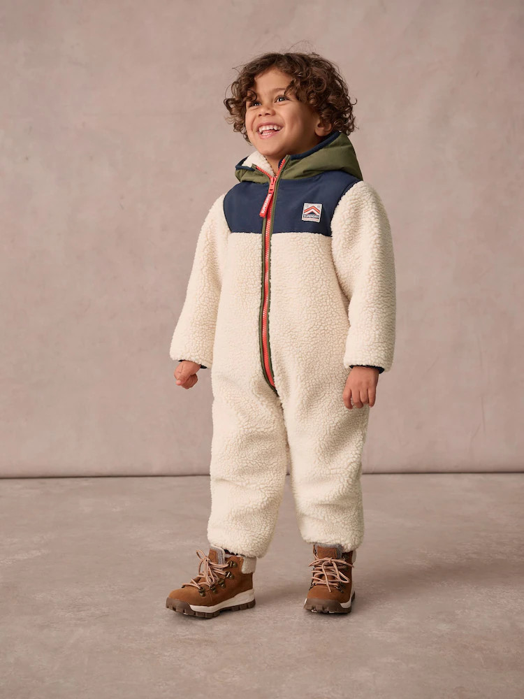 Superdry Beige Sherpa Snowsuit | Next EU