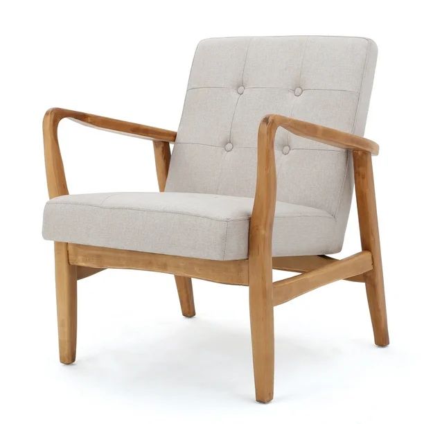 Conrad Fabric Club Chair, Medium Beige | Walmart (US)