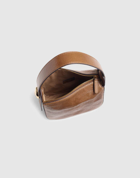 The Sculpted Metal Wristlet Bag | Madewell