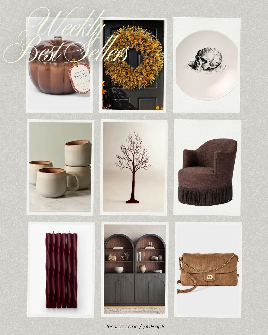 This week’s best sellers—a cozy mix of fall decor, moody furniture and a pretty everyday bag. Rich browns and burgundy are having a moment! #HomeFinds #FallDecor #StyleFinds

#LTKHome #LTKSaleAlert #LTKSeasonal
