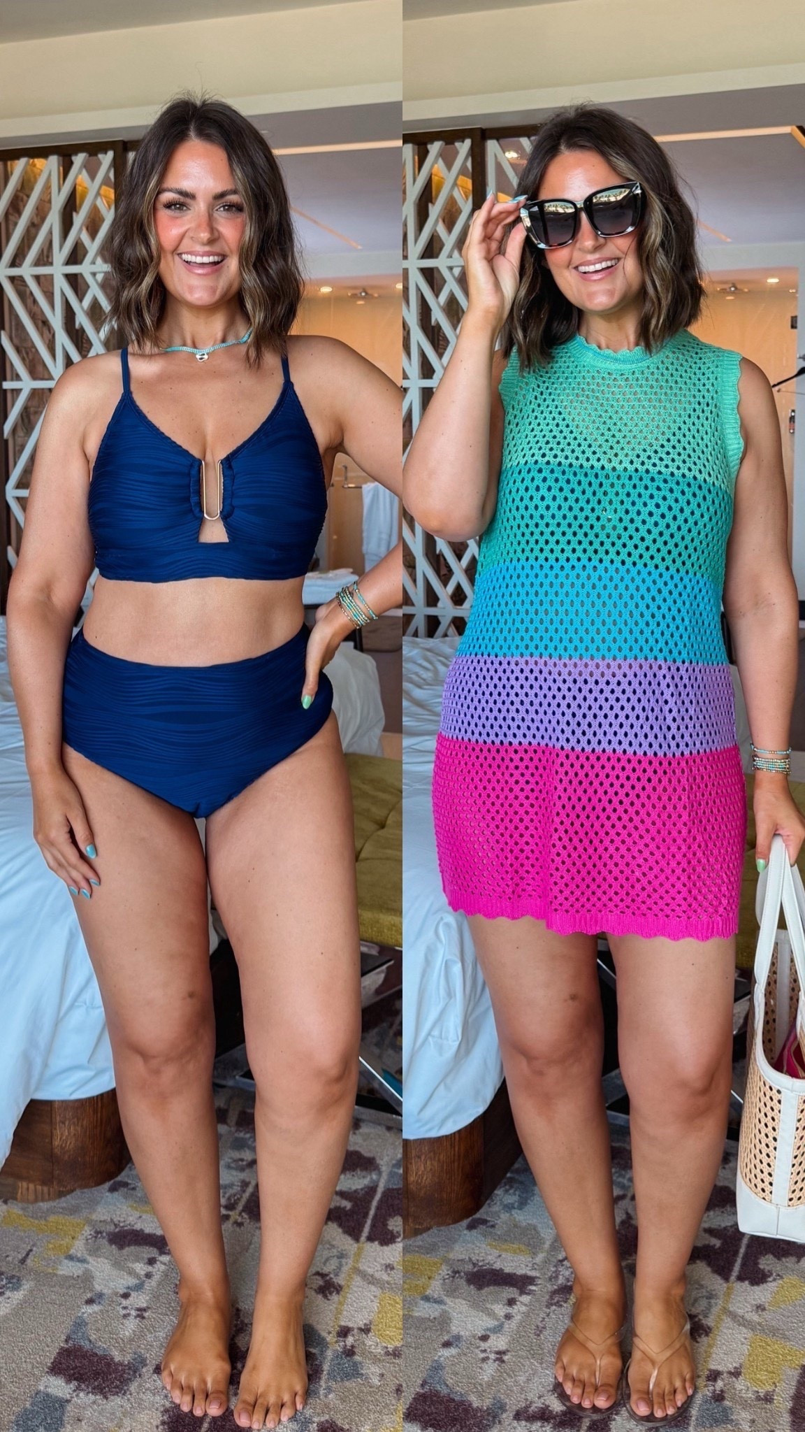 Affordable swim look
Swimsuit, large
Coverup, xl
Sandals, true 10

Size 12, midsize, vacation outfit, spring break, summer, spring outfit , summer vacation, pool day, beach day, mom style, Amazon finds 

#LTKootd #LTKgrwm #LTKMidsize