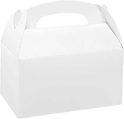 Xxcxpark 24 PCS White Kraft Gift Boxes 6.2x3.5x3.5 inches, Decorative Party Favor Kraft Paper Gif... | Amazon (US)