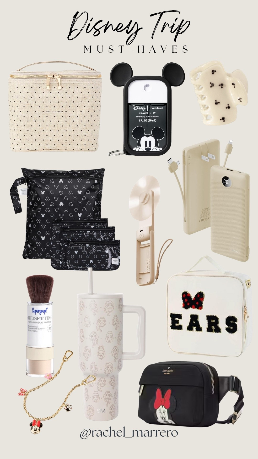 Disney Trip essentials! We’re going to Disney and here’s what I’m packing! 

Snack bag, Mickey, Minnie Mouse, ear holders, sunscreen, hand sanitizer, Disney tumbler, hair clip, park essentials, Disney world, Disney land, portable charger 

#LTKKids #LTKFamily #LTKTravel