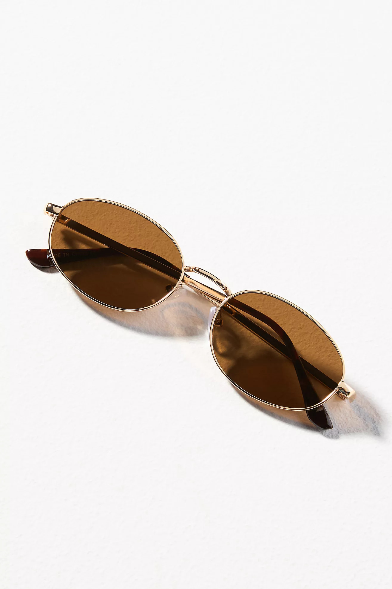 I-SEA Oval Wire Sunglasses | Anthropologie (US)