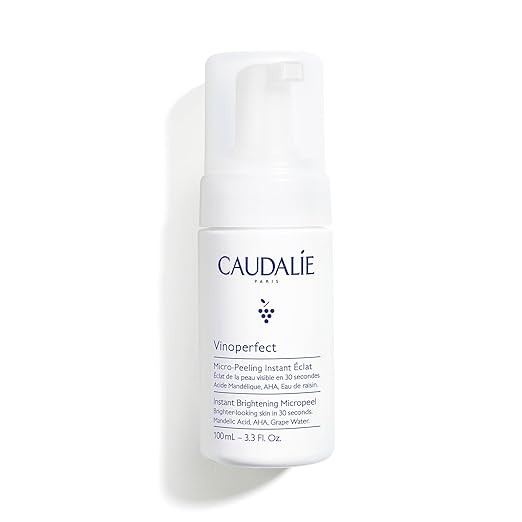 Caudalie Vinoperfect Instant Brightening Micropeel Foam Cleanser with Mandelic Acid - 100 mL | Amazon (US)