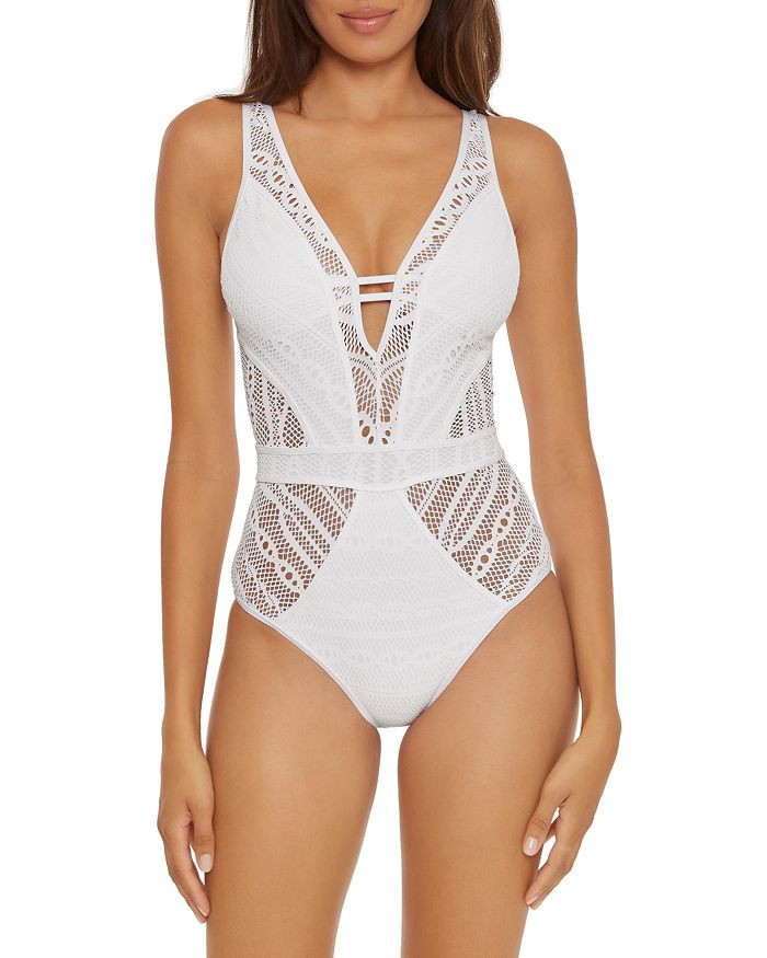 BECCA&reg; by Rebecca Virtue Color Play Crochet One Piece Swimsuit Women - Bloomingdale's | Bloomingdale's (US)