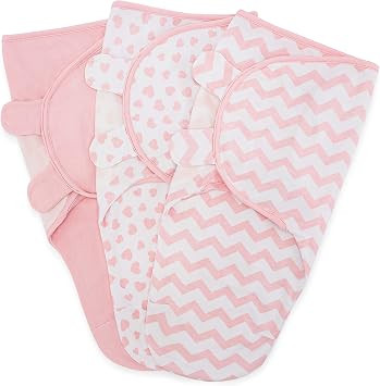 Swaddle Blanket Baby Girl Boy Easy Adjustable 3 Pack Infant Sleep Sack Wrap Newborn Babies by Com... | Amazon (US)